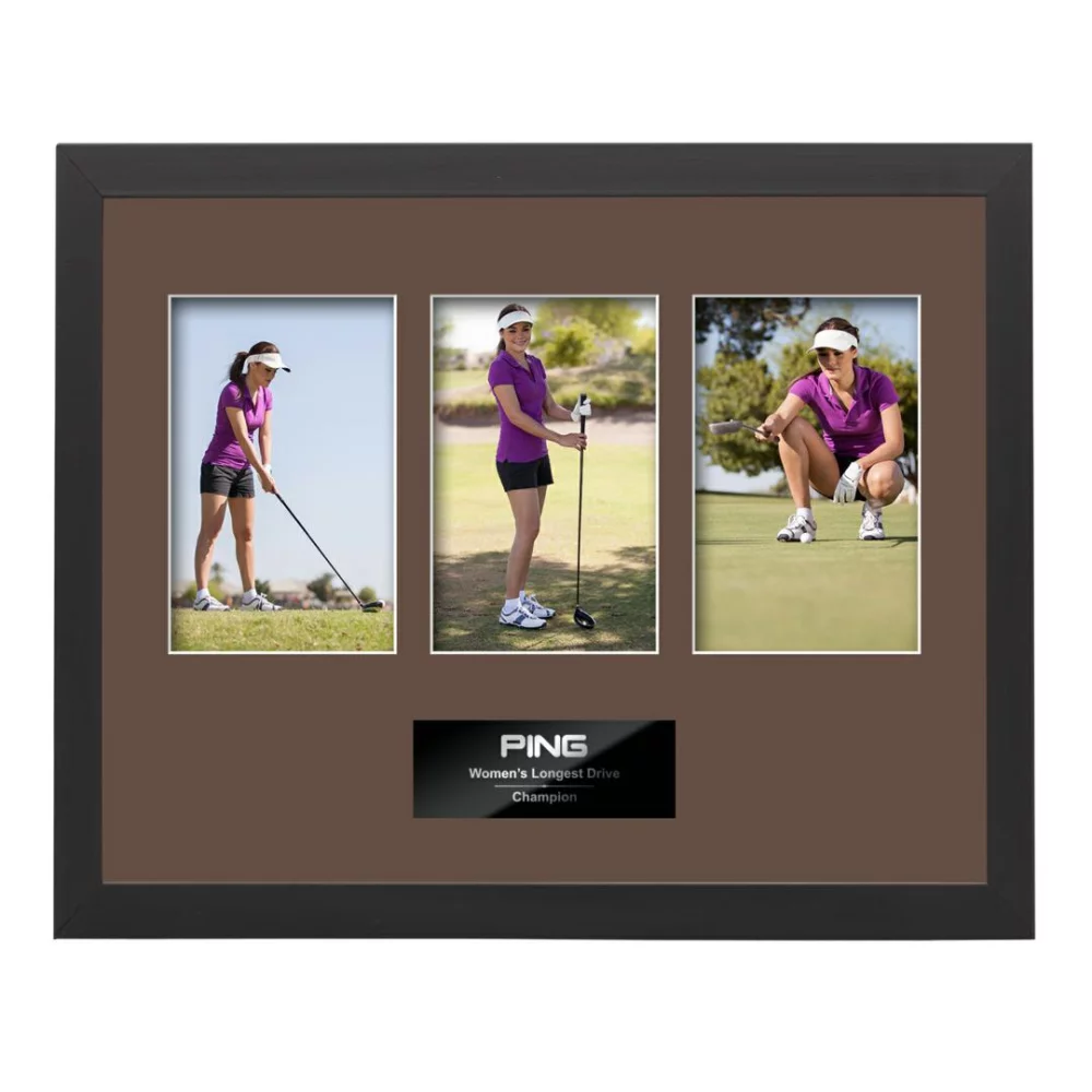 Cadre photo Enrica 3 - Noir/Châtaigne