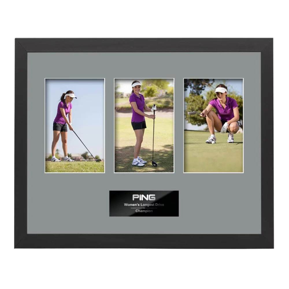 Cadre photo Enrica 3 - Noir/Gris sarcelle