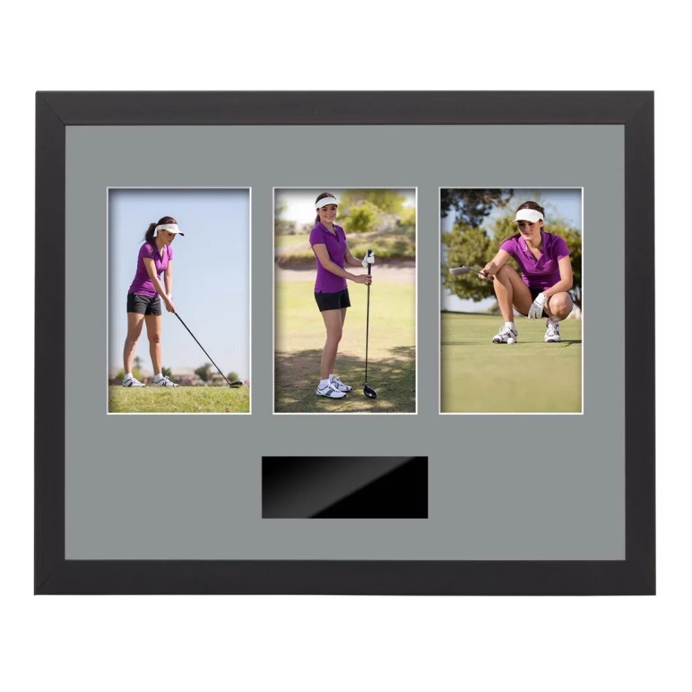 Cadre photo Enrica 3 - Noir/Gris sarcelle