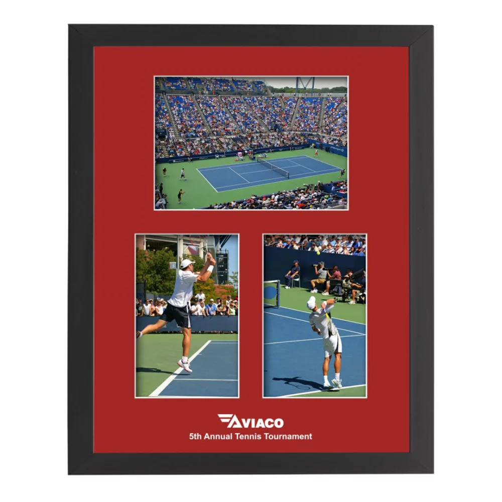 Cadre photo Keadby 3 - Noir/Riviera Rouge