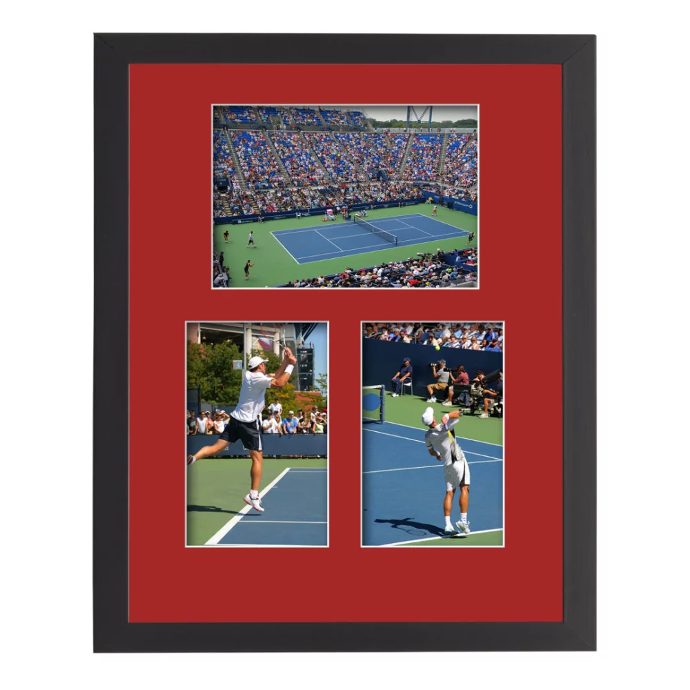 Cadre photo Keadby 3 - Noir/Riviera Rouge