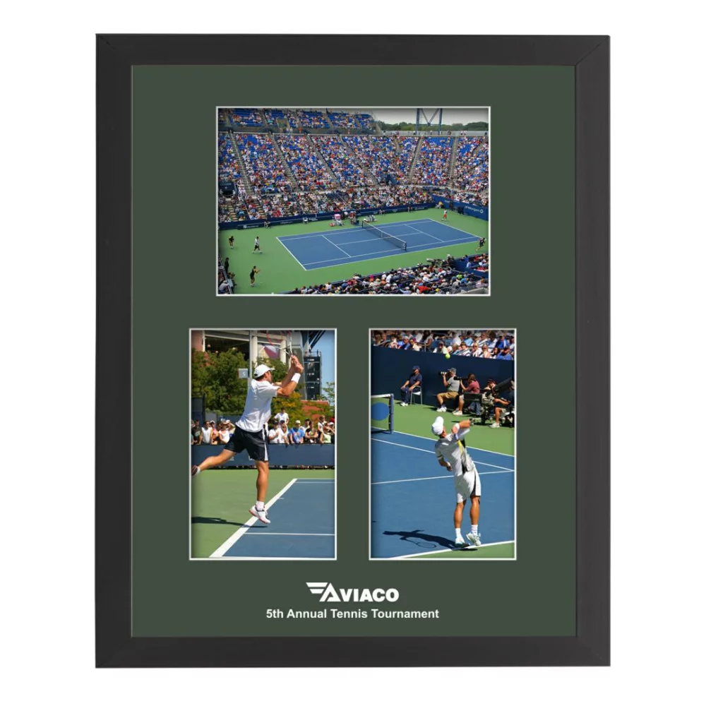 Cadre photo Keadby 3 - Noir/Vert forêt