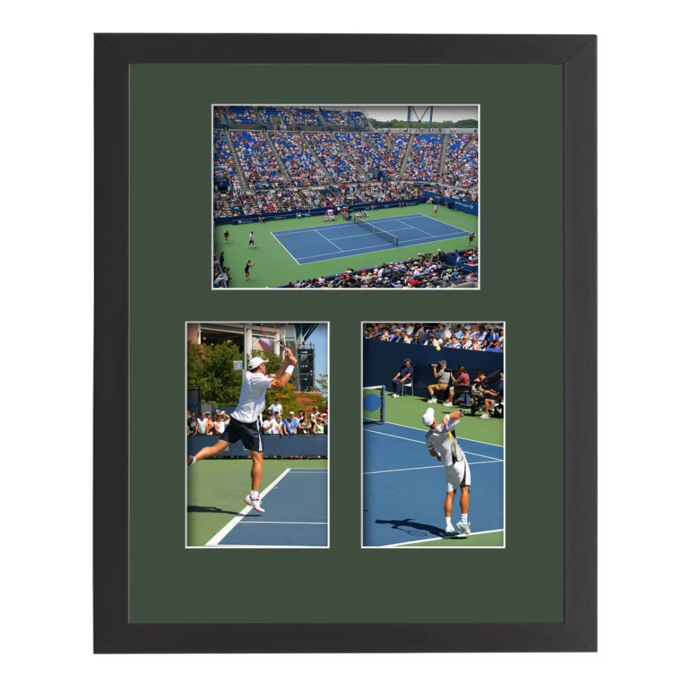 Cadre photo Keadby 3 - Noir/Vert forêt