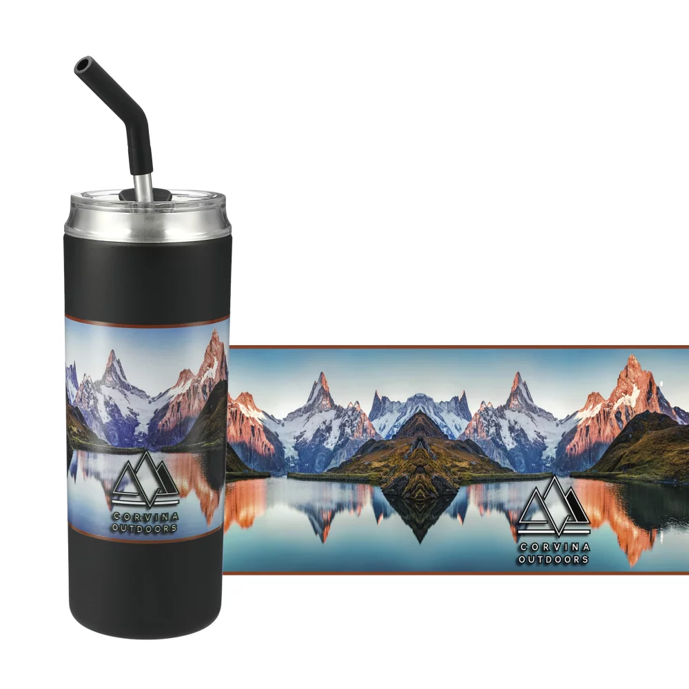 Gobelet isotherme Marka Copper Vac avec paille en acier inoxydable 20 oz