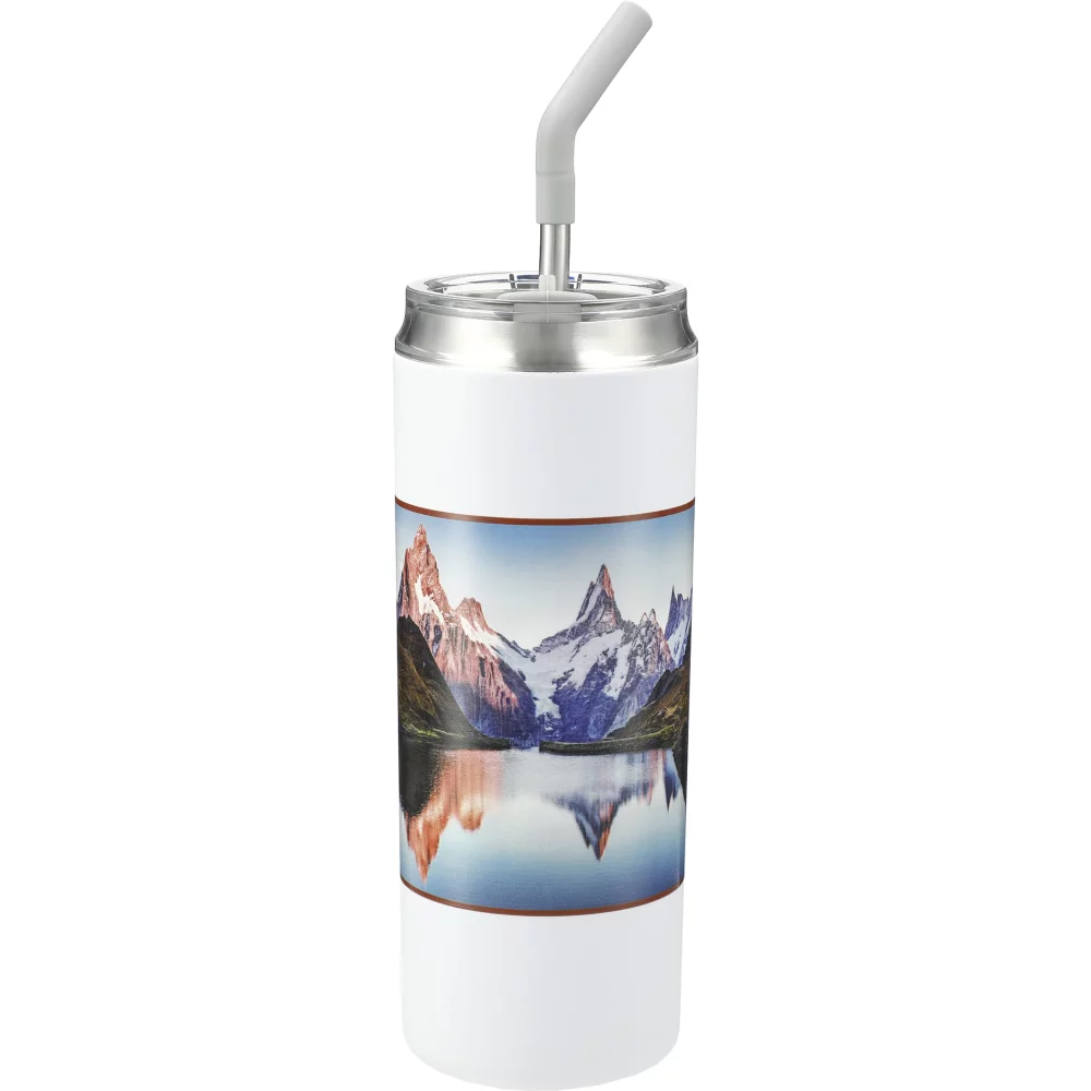 Gobelet isotherme Marka Copper Vac avec paille en acier inoxydable 20 oz