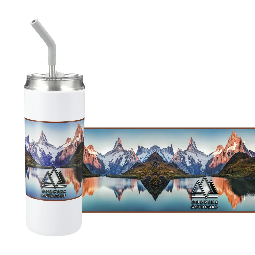 Gobelet isotherme Marka Copper Vac avec paille en acier inoxydable 20 oz