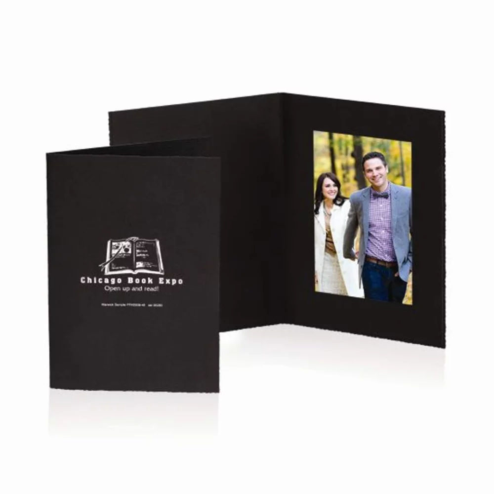 Roxbury Single Folder - 4"x6" Vert Black