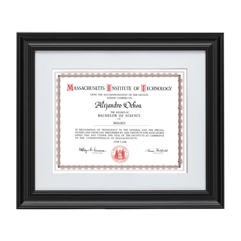 Cadre de certificat Daytona - Noir 8½"x11"