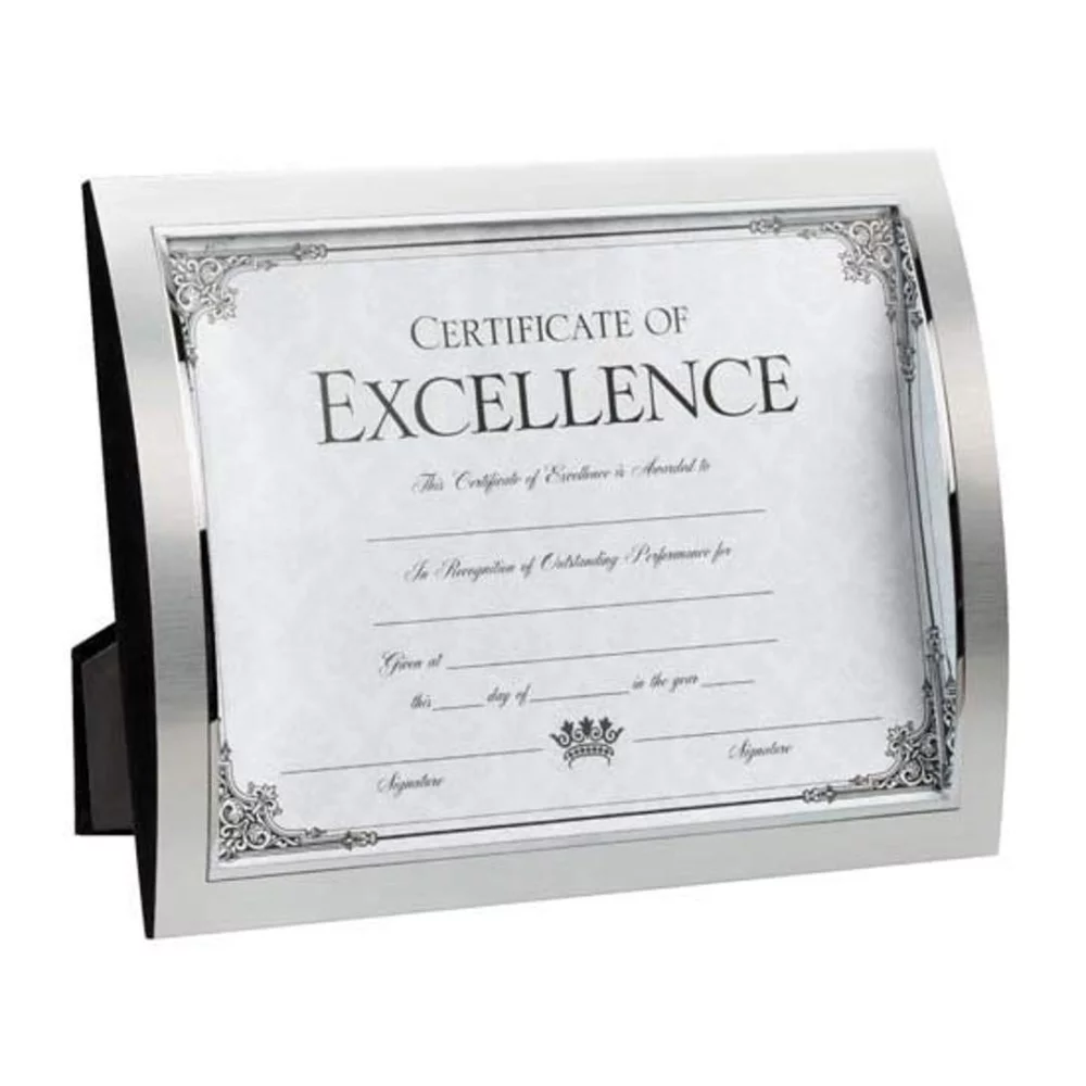 City Lights Certificate Frame - Silver 8½"x11"