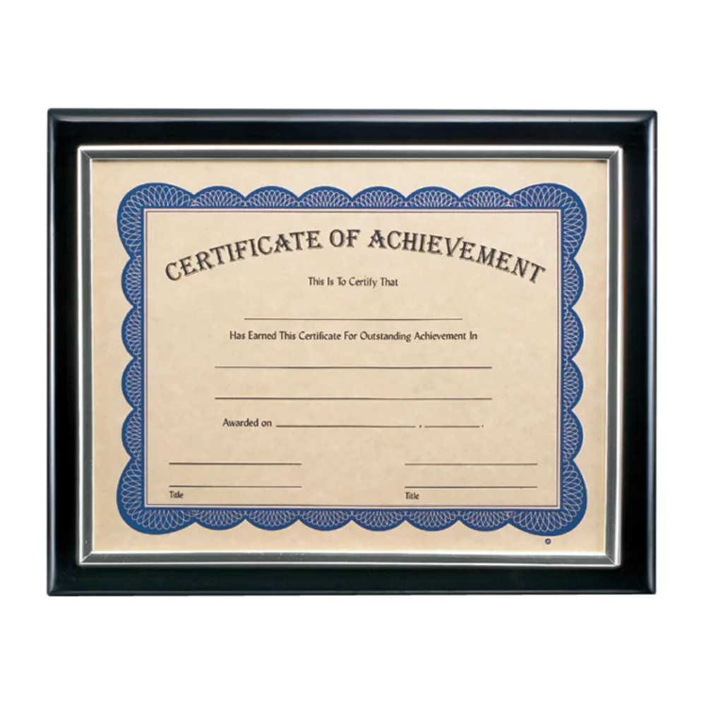 Titulaire du certificat de Trafford - Noir 8½"x11"