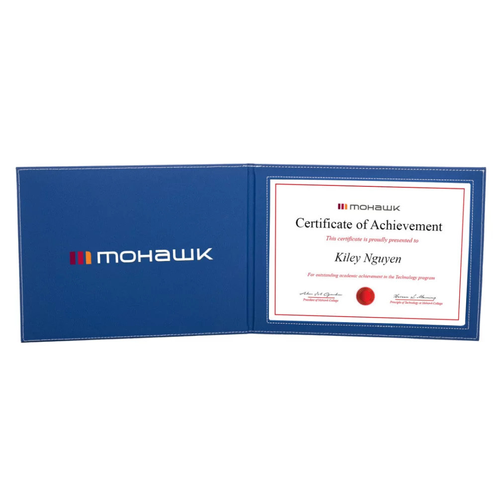 Camden Certificate Holder - 8½"x11" Blue