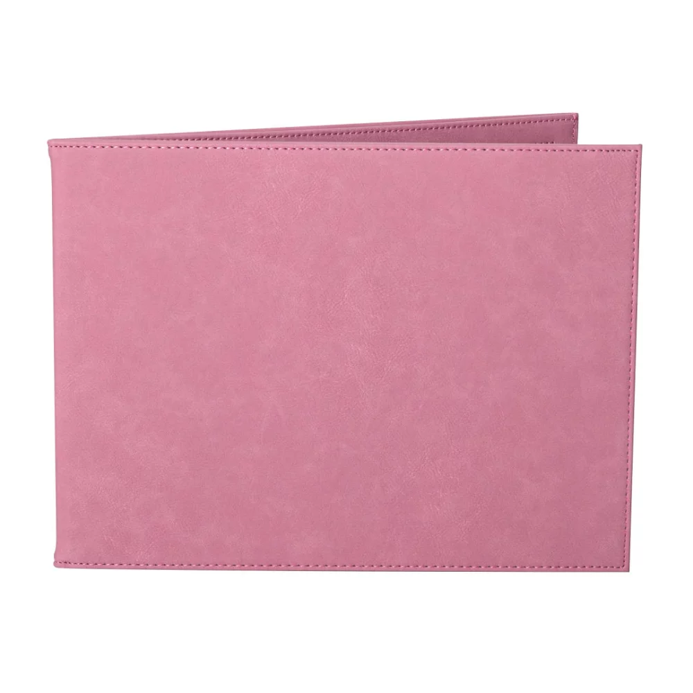Porte-certificat en similicuir - 8½"x11" rose