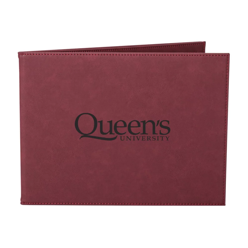 Porte-certificat en similicuir - 8½"x11" Rose