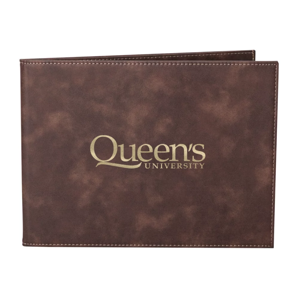 Porte-certificat en similicuir - 8½"x11" Rustique