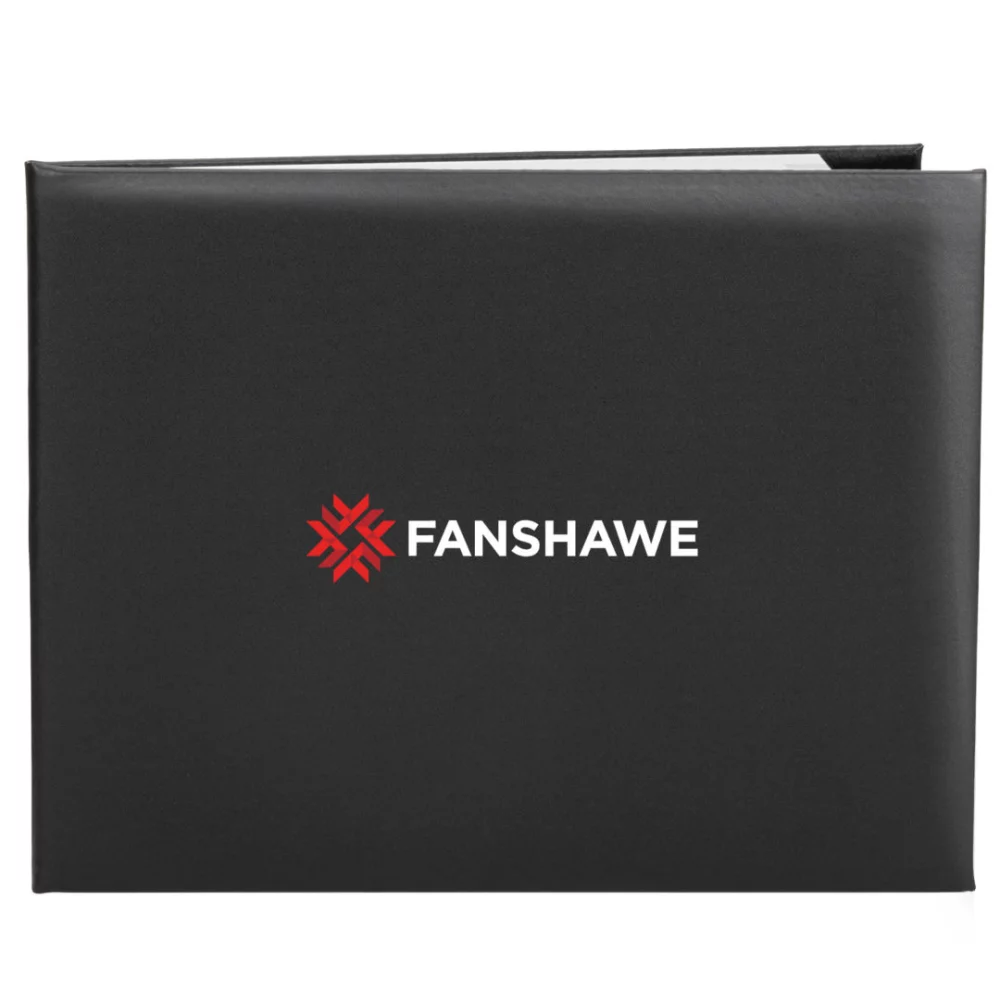 Porte-certificat de Leicester - 8½"x11" noir