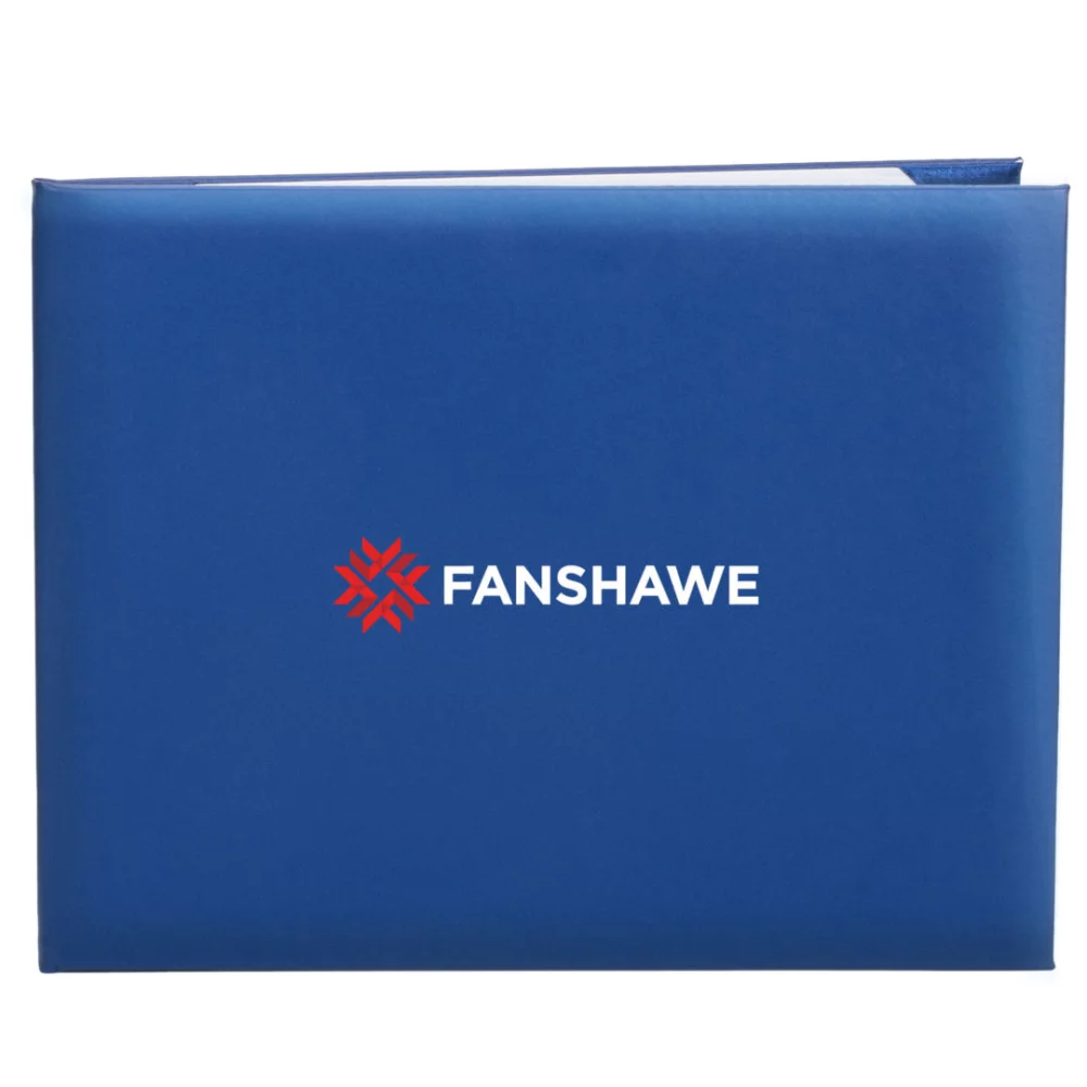 Porte-certificat de Leicester - 8½"x11" Bleu