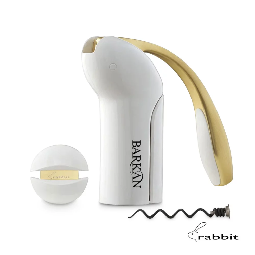 Ensemble de 3 pièces tire-bouchon vertical Lapin® - Blanc