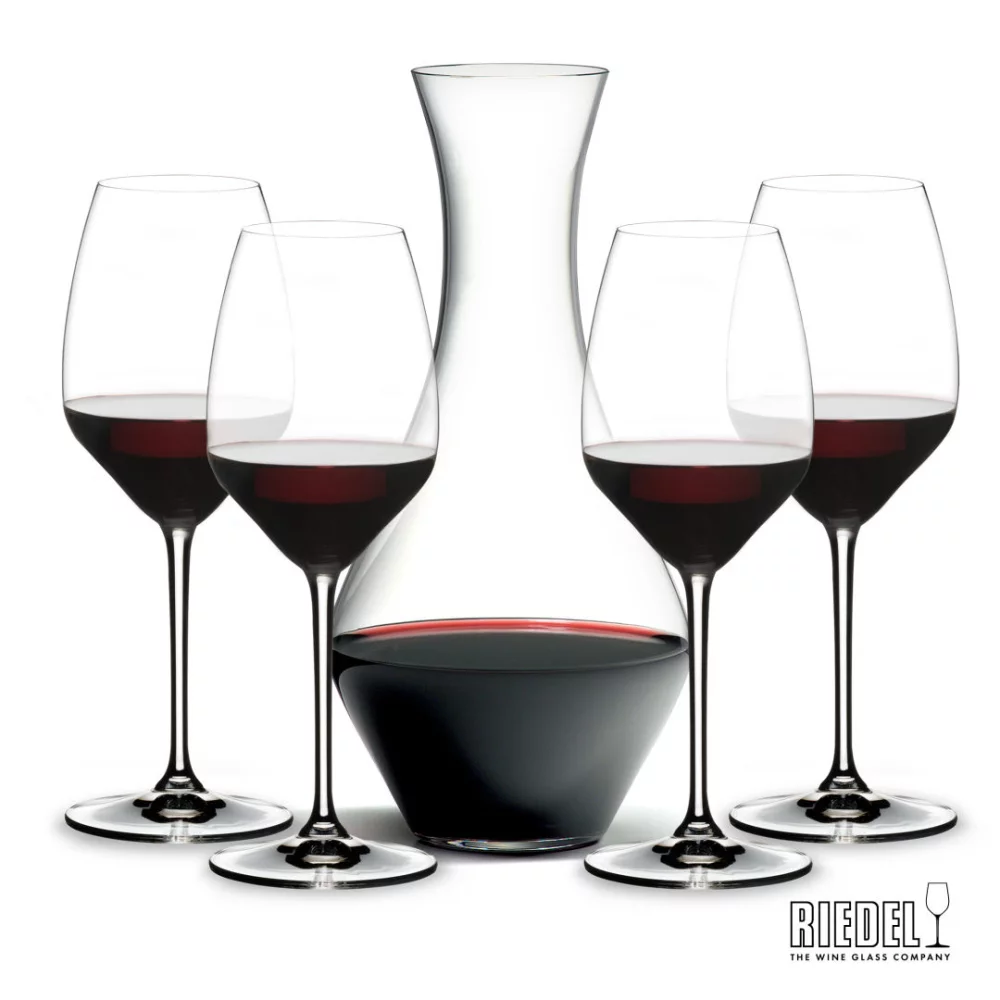 RIEDEL Carafe à Merlot & 4 Verres à Vin Extreme