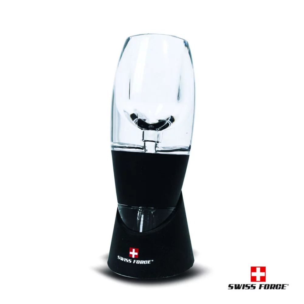 Swiss Force® Connoisseur Decanter/Aerator - Noir