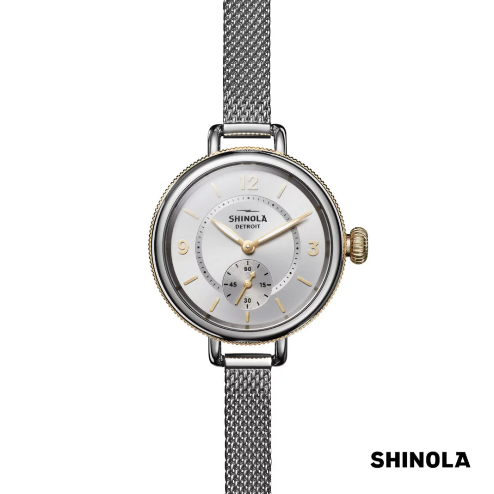Shinola® Birdy Watch - 34mm Silver/Silver