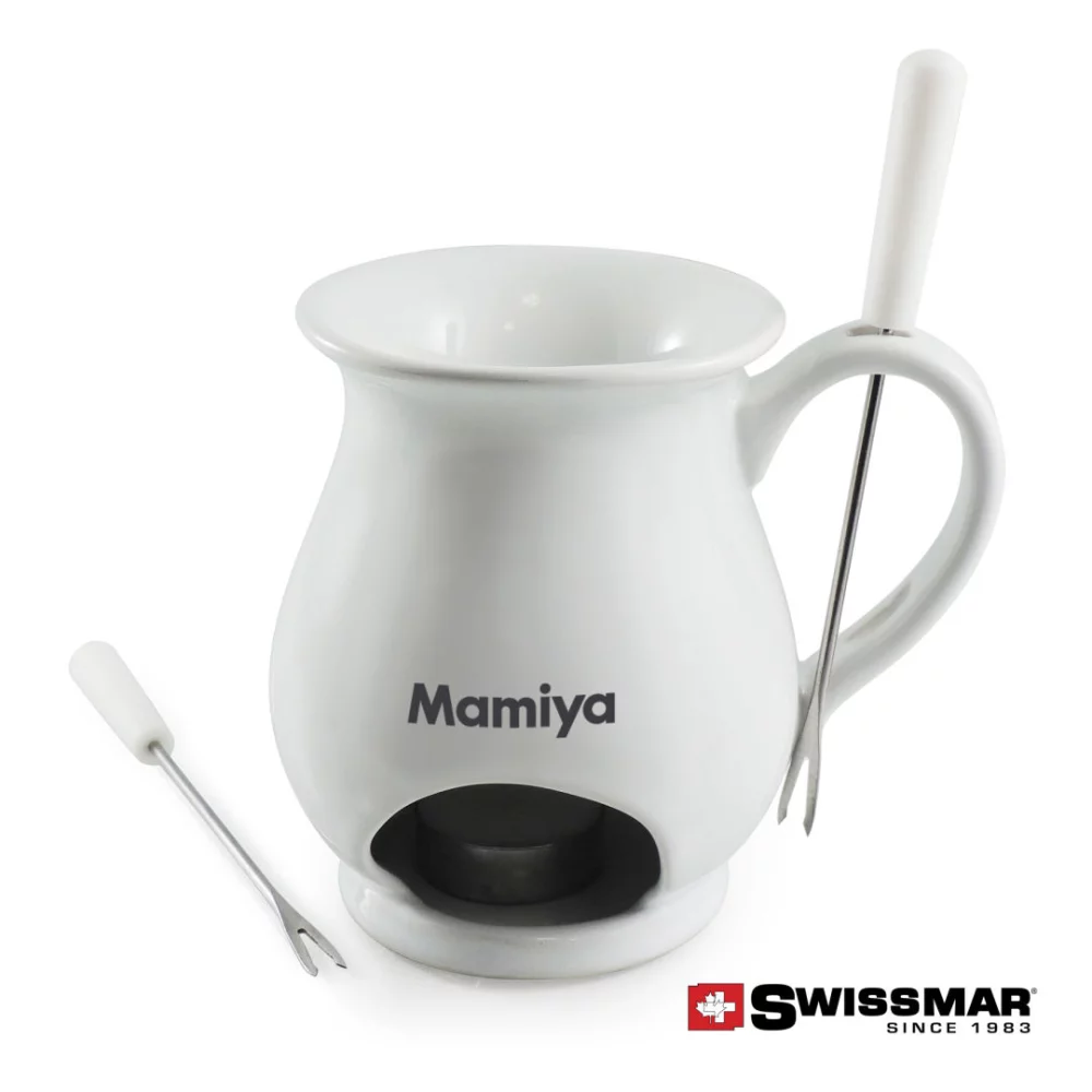 Ensemble à fondue au chocolat Swissmar® Indulge 4 pièces - Blanc