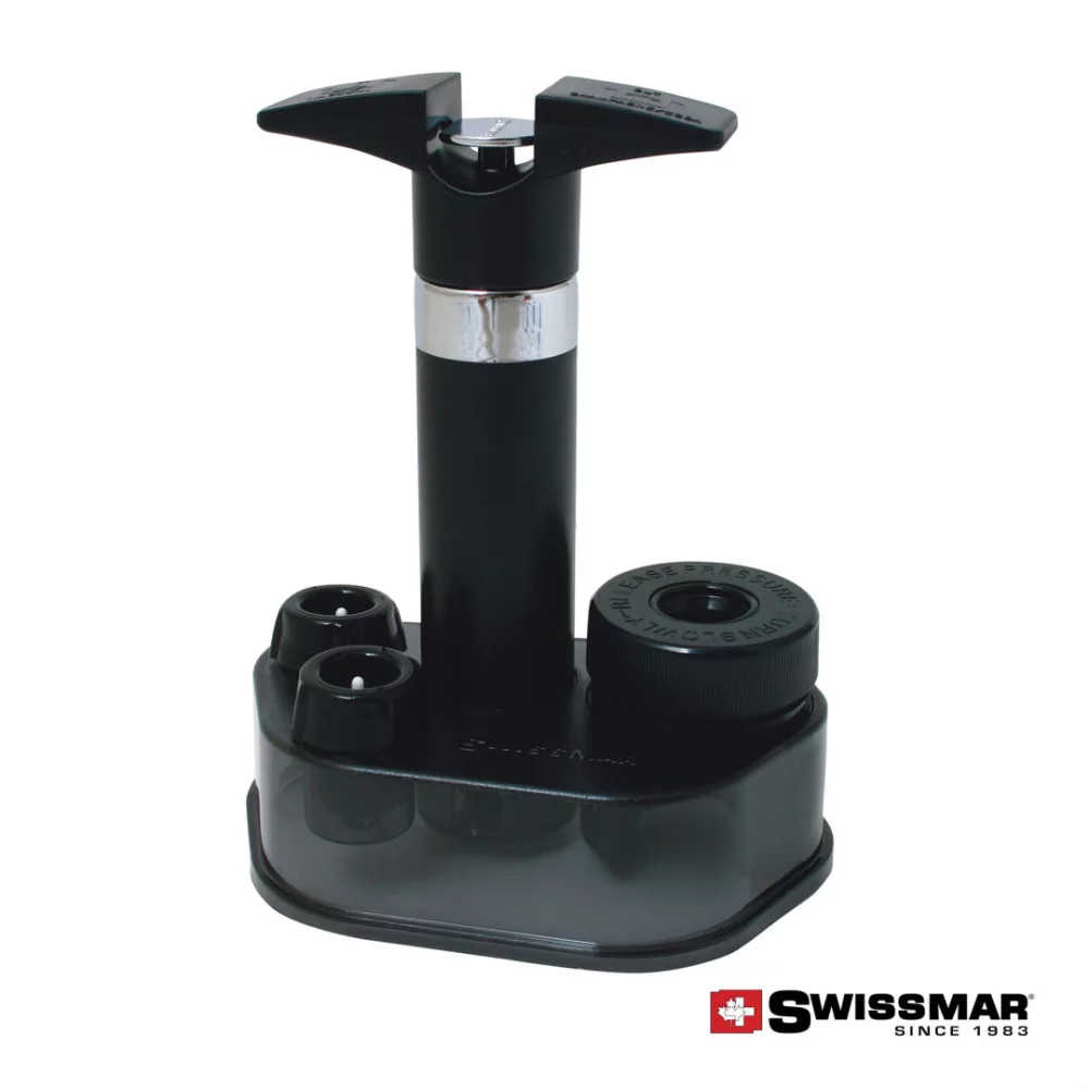 Ensemble de pompe à double fonction Swissmar® Epivac - Noir