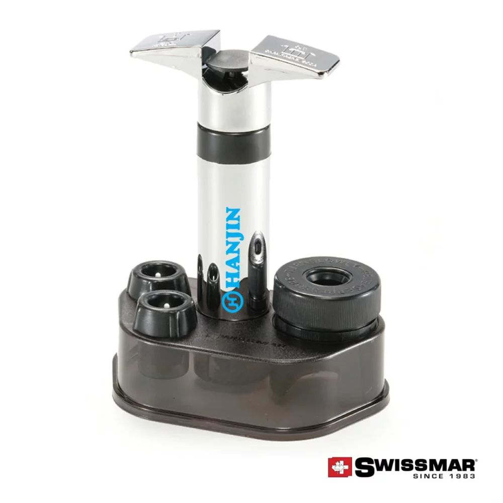 Ensemble de pompe à double fonction Swissmar® Epivac - Chrome poli