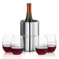 Refroidisseur à Vin Huski | Design Sans Glace Primé | Garde Le Vin Froid Jusqu'à 6 Heures | Nouvel Accessoire De Vin | Convient à Certaines Bouteilles De Champagne (Champagne
