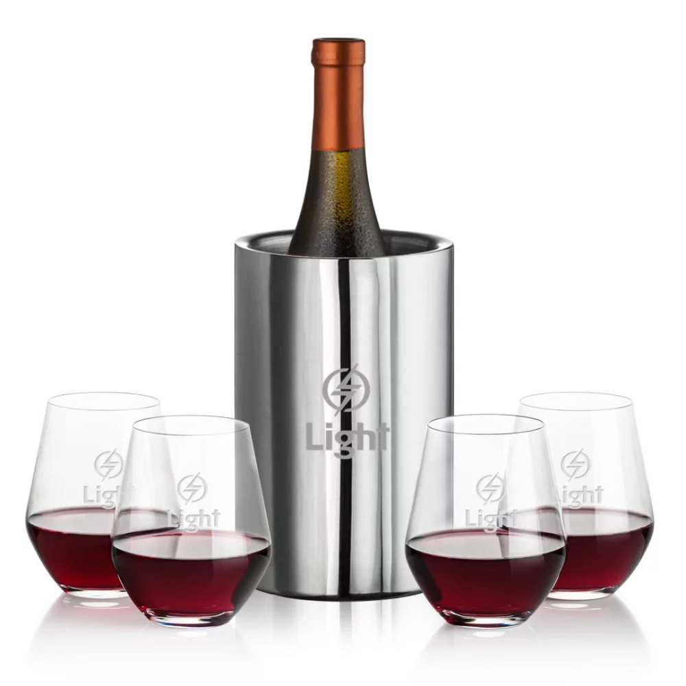 Jacobs Wine Cooler & 4 Reina Stemless Wine