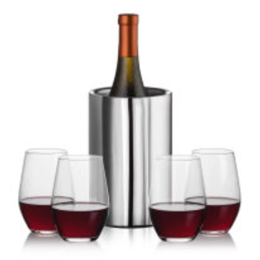 Jacobs Wine Cooler & 4 Vale Stemless Wine