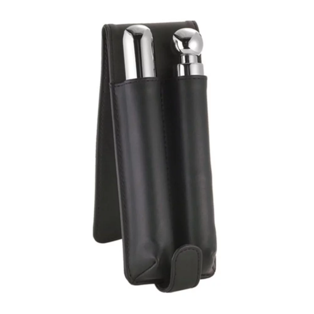 Tyrone 2pc Cigar/Flask in Leather Case