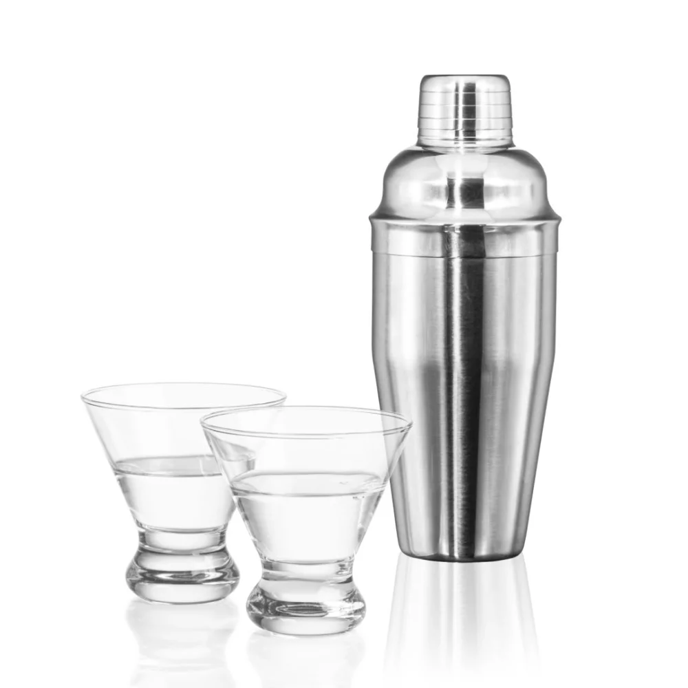 Shaker de connaisseur et 2 martinis de Brisbane