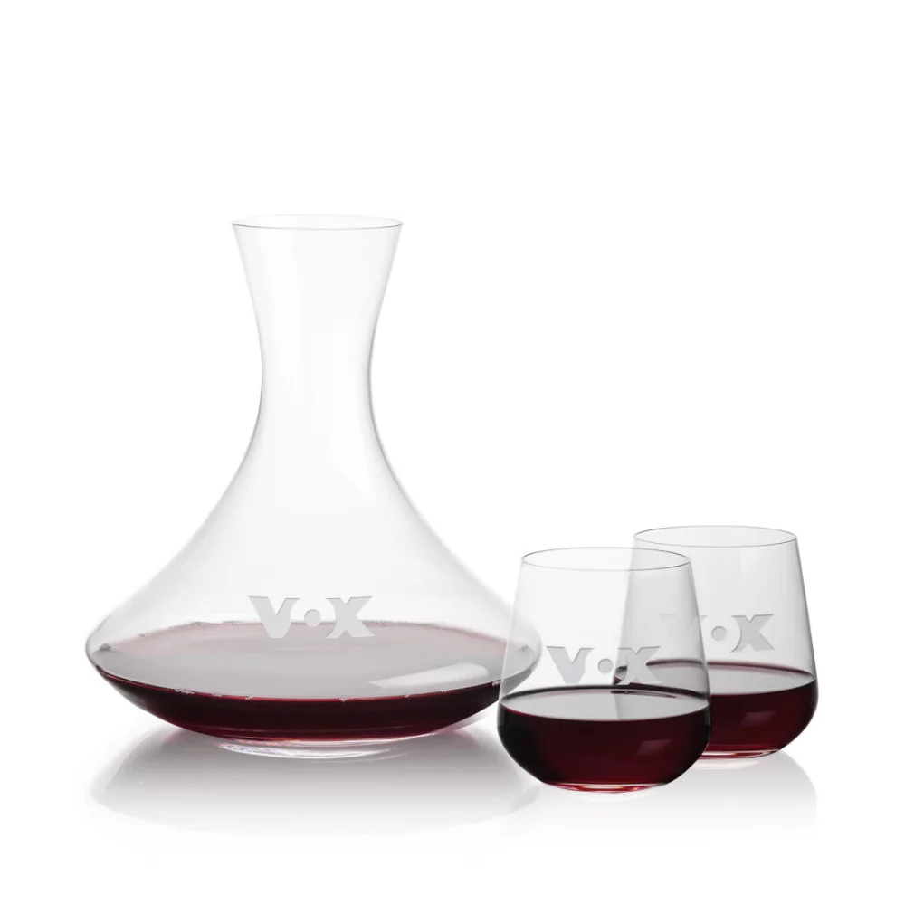Senderwood Carafe & 2 Howden Stemless Wine