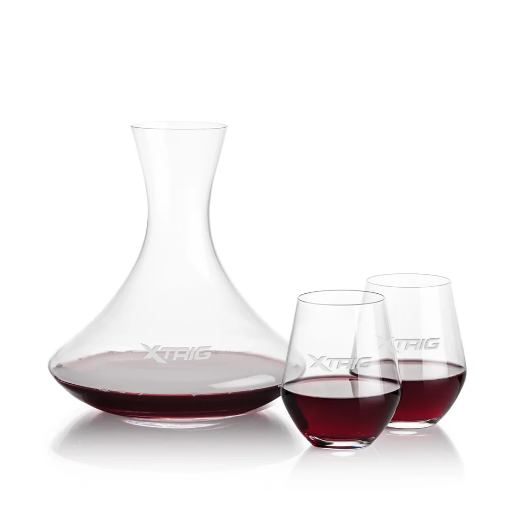 Senderwood Carafe & 2 Reina Stemless Wine