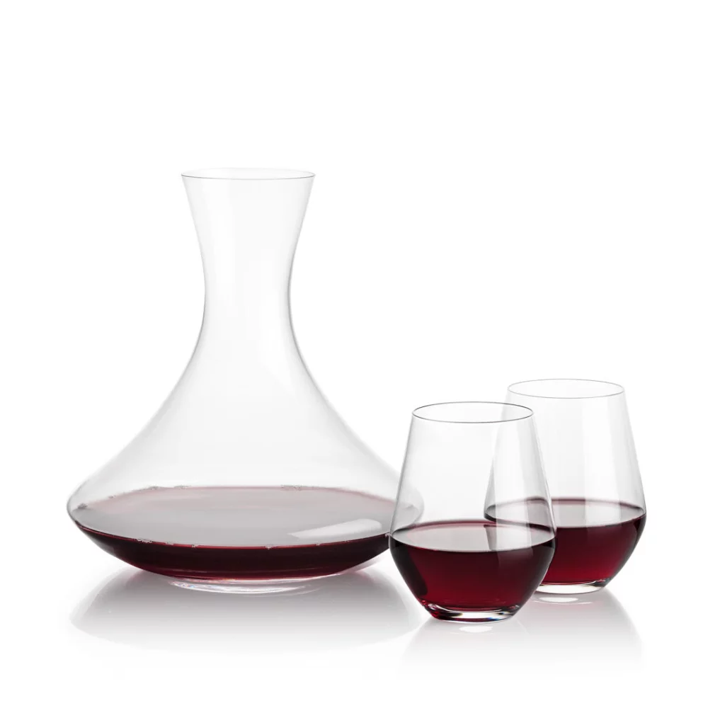 Senderwood Carafe & 2 Reina Stemless Wine