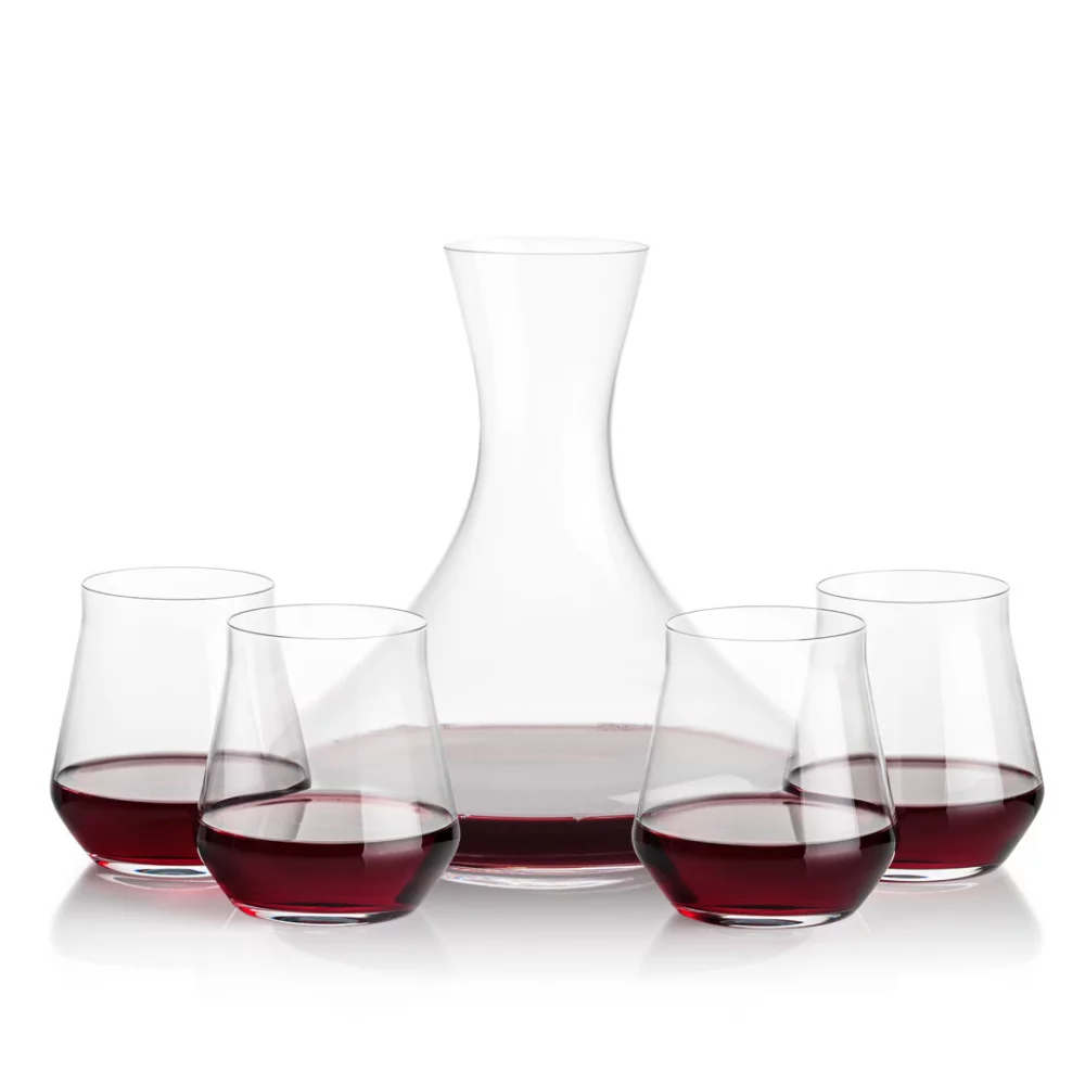Senderwood Carafe & 4 Bretton Stemless Wine