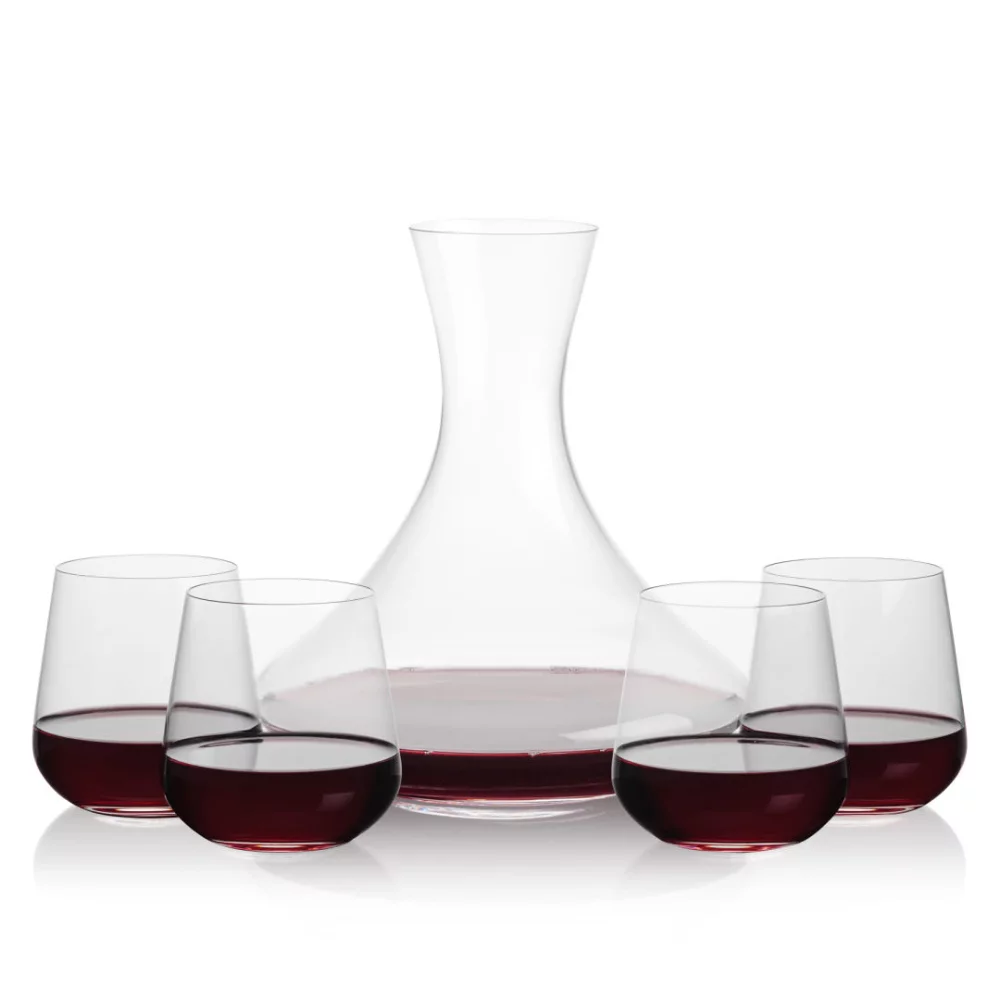 Senderwood Carafe & 4 Howden Stemless Wine