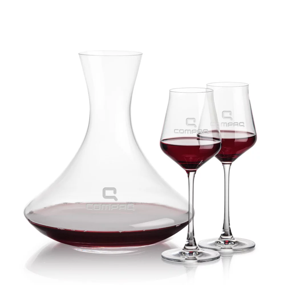 Carafe Senderwood et 2 verres à vin Bretton