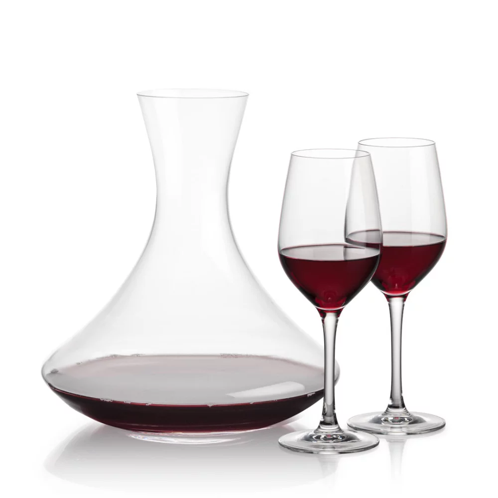 Carafe Senderwood et 2 verres à vin Lethbridge