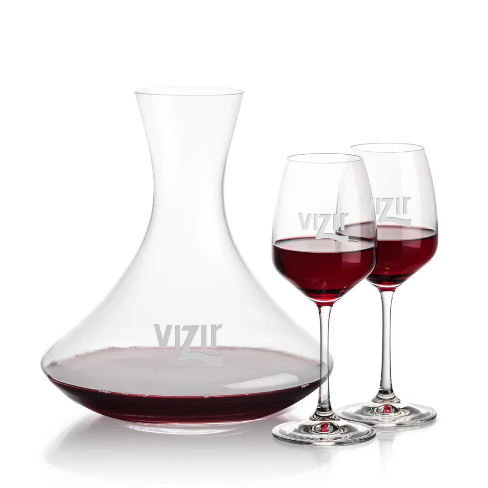 Carafe Senderwood et 2 verres à vin Oldham