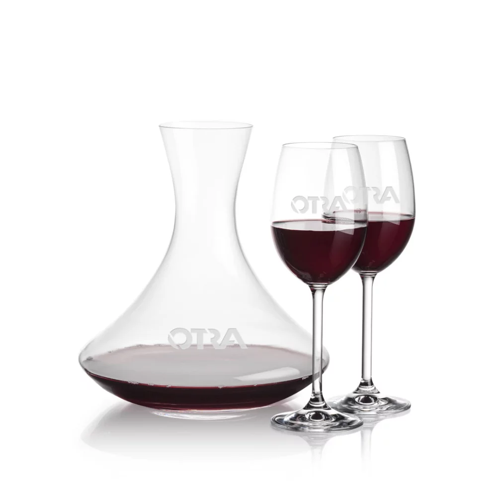 Carafe Senderwood et 2 bouteilles de vin Woodbridge