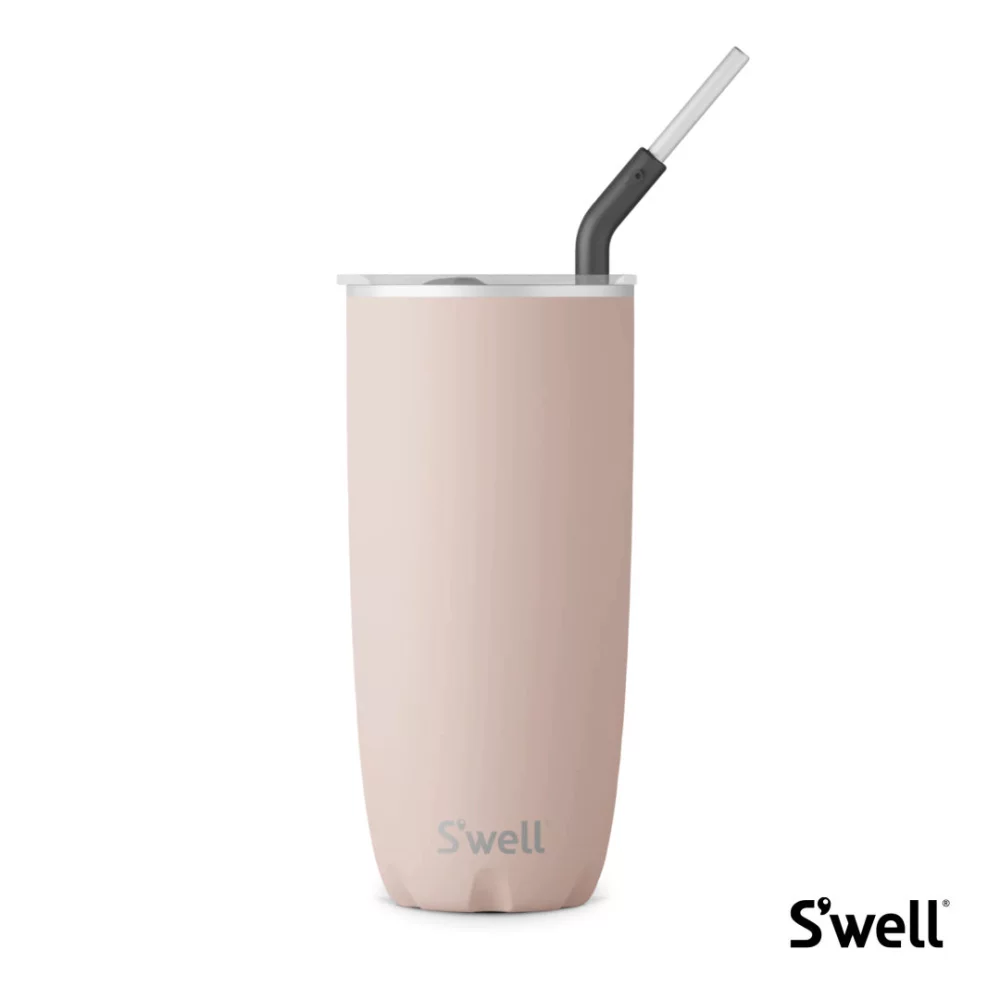 Gobelet S'well® avec paille - 24 oz Sel de l'Himalaya