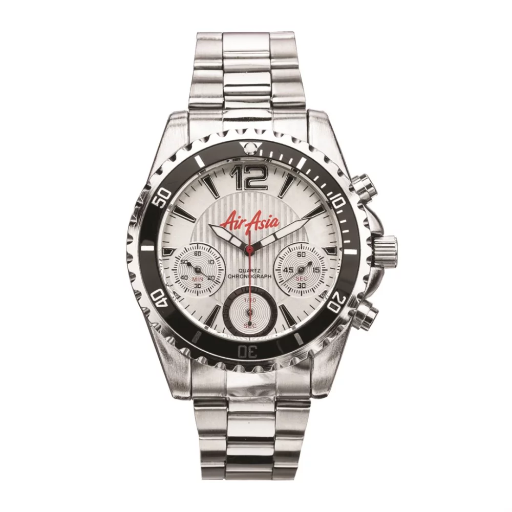 La montre pour hommes Halstead - argent/blanc