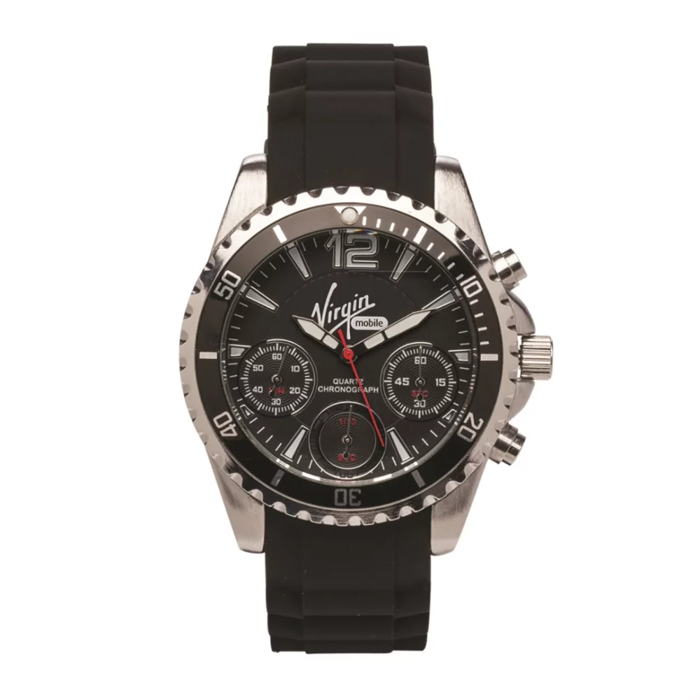 La montre Faubourg en acier inoxydable - Cadran noir
