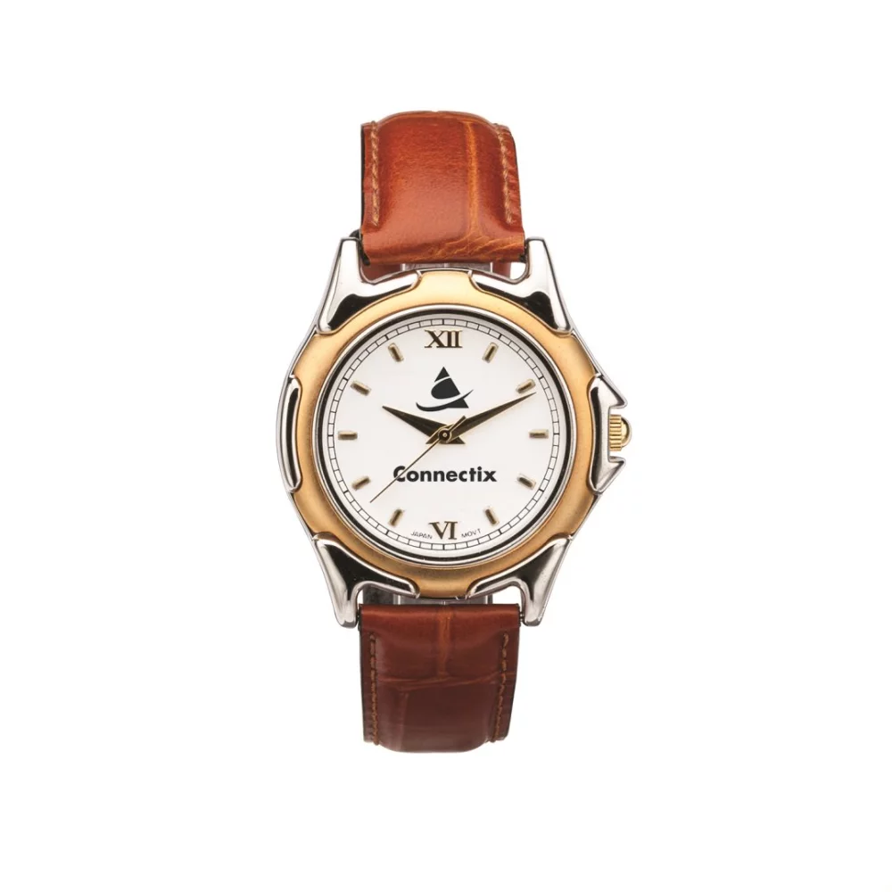 The St Tropez Watch - Mens - White/Gold/Brown