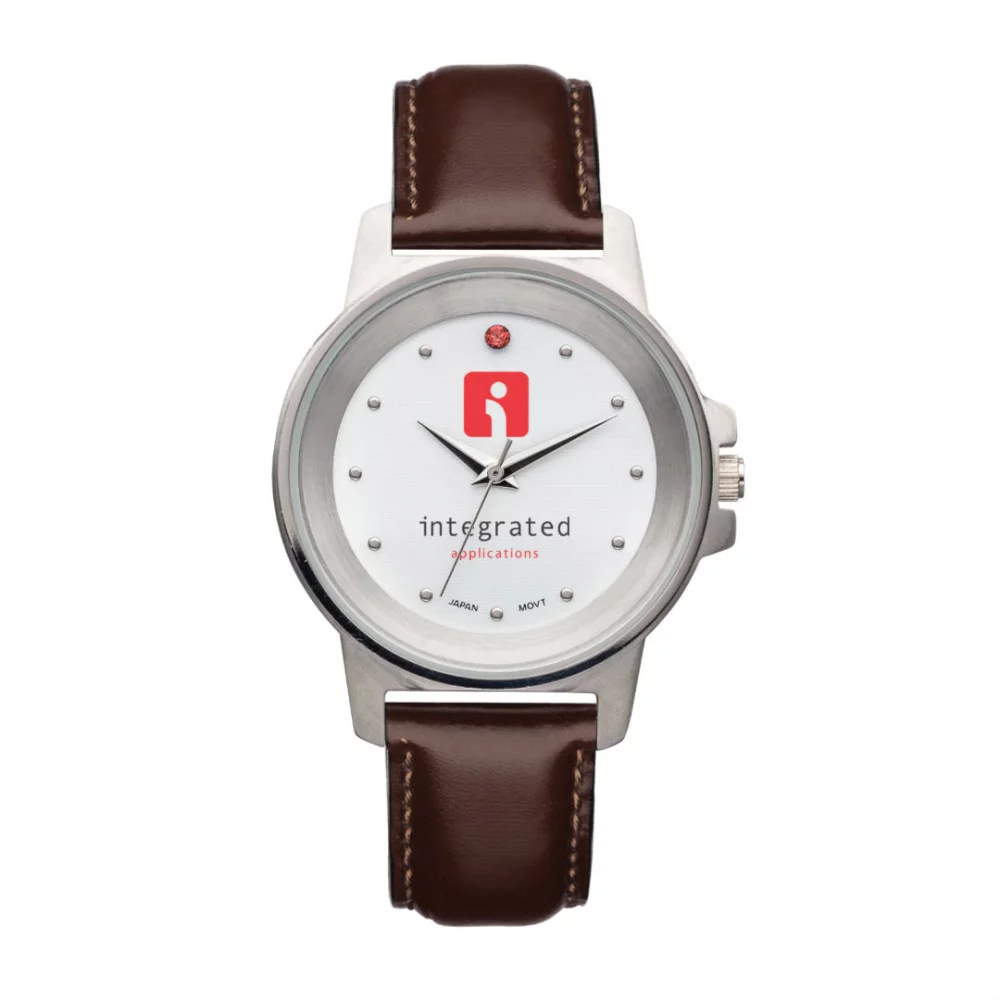 La montre raffinée - Homme - Blanc/Rouge/Marron