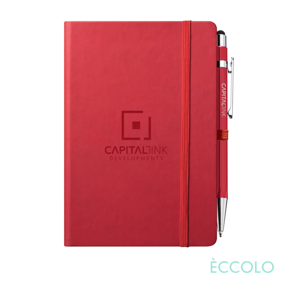 Eccolo® Cool Journal/Atlas Pen/Stylus Pen - (M) Rouge