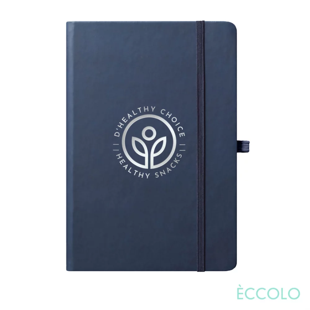 Journal Eccolo® Cool - (M) 5¾"x8¼" Bleu Marine