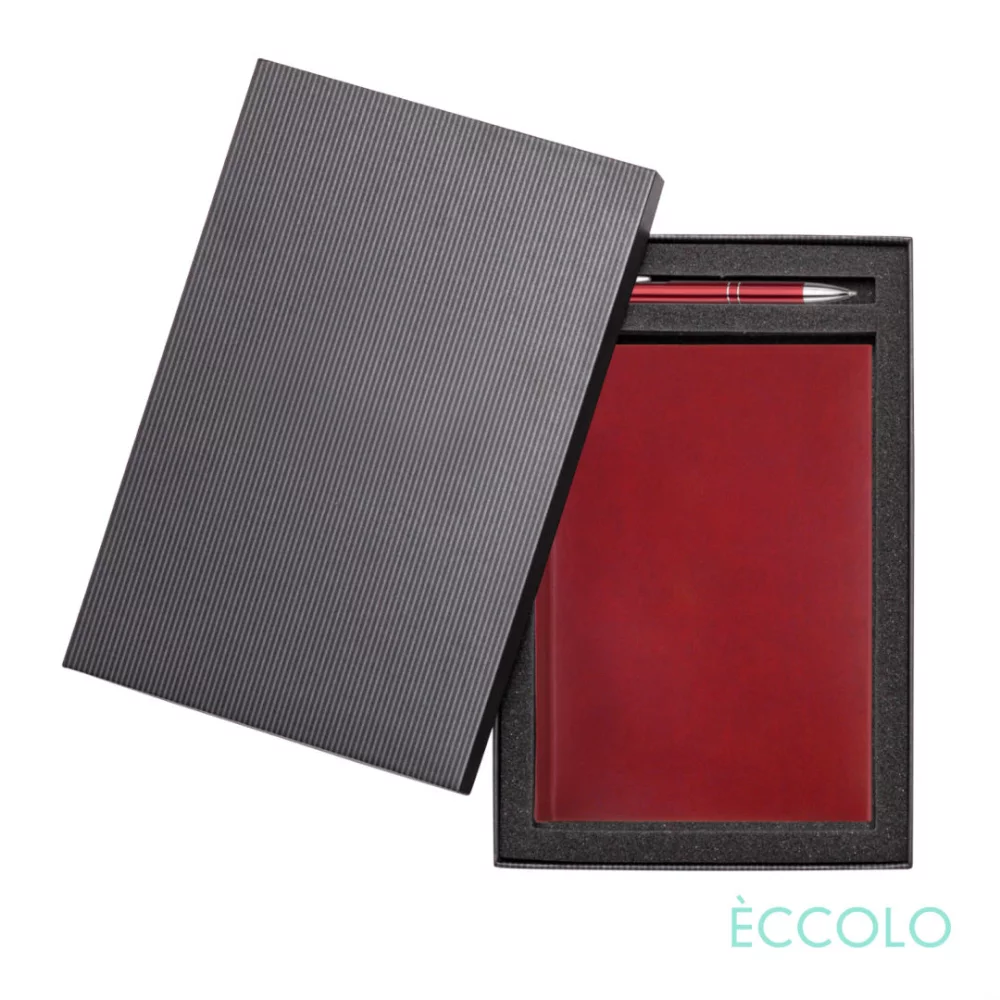 Eccolo® Symphony Journal/Clicker Pen Gift Set - (M) Red