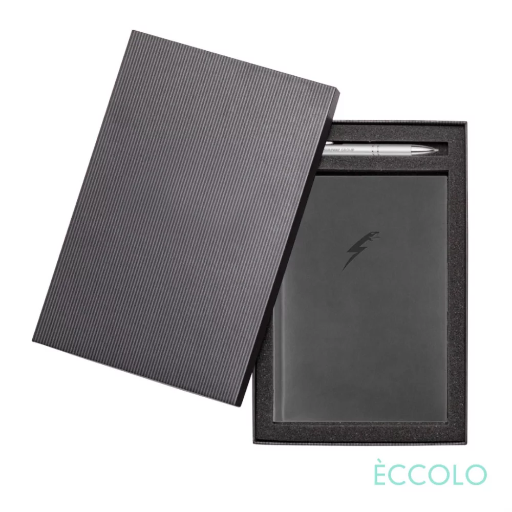 Eccolo® Symphony Journal/Clicker Pen Gift Set - (M) Gray